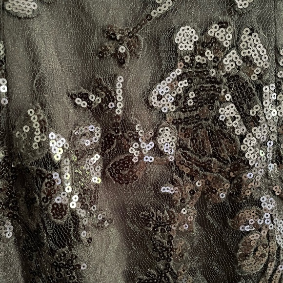 black lacy lined sheath dress - Picture 6 of 6